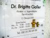 Dr. Brigitta Galler Acrylschild Schildersystem Wandbefestigung in Dachau