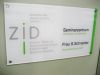 ZID Acrylschild Folienbeschriftung in München